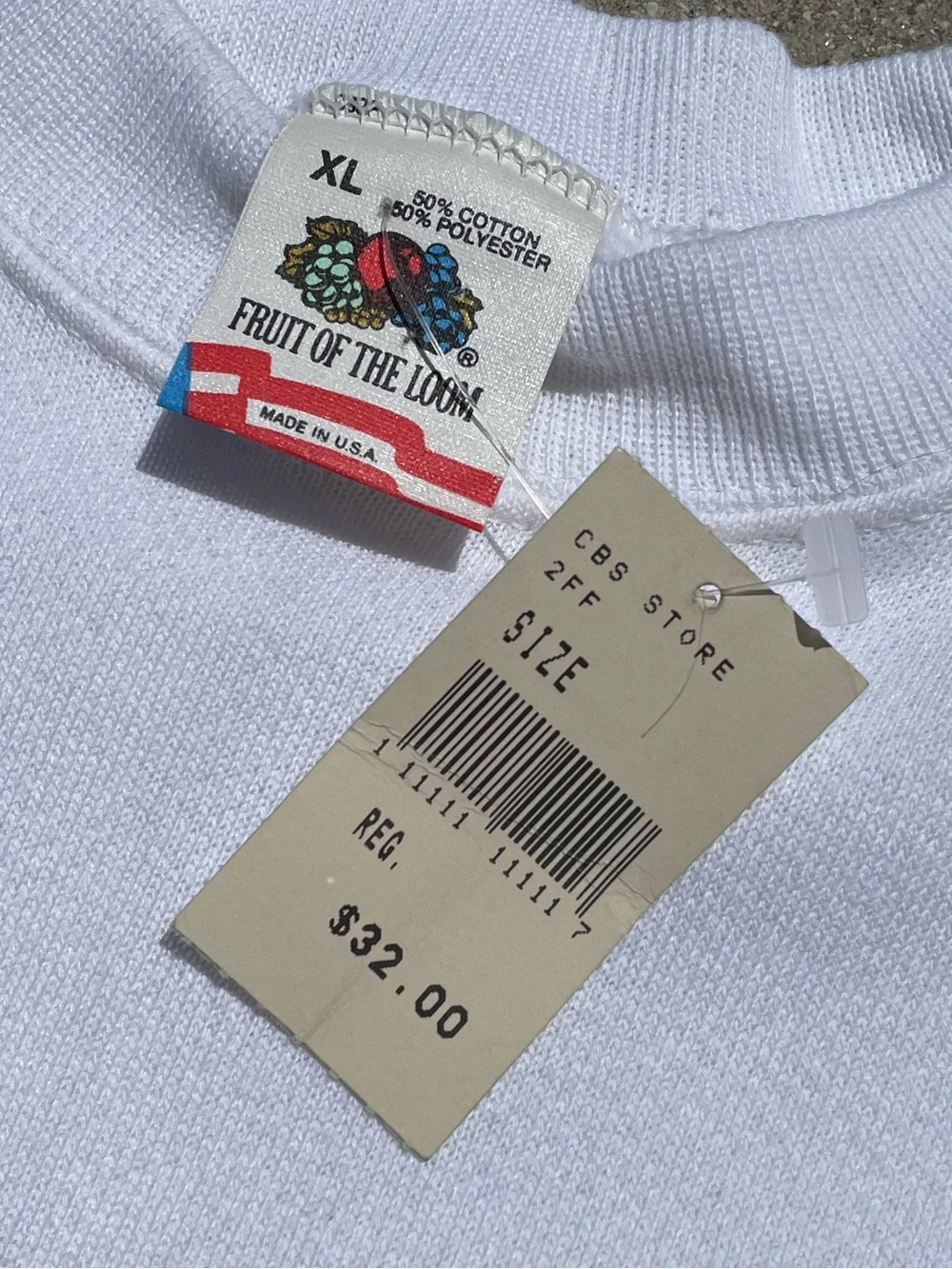 Vtg Deadstock 70s/80s Family Feud CBS Store Single Stitch Crewneck Sweater Sz XL